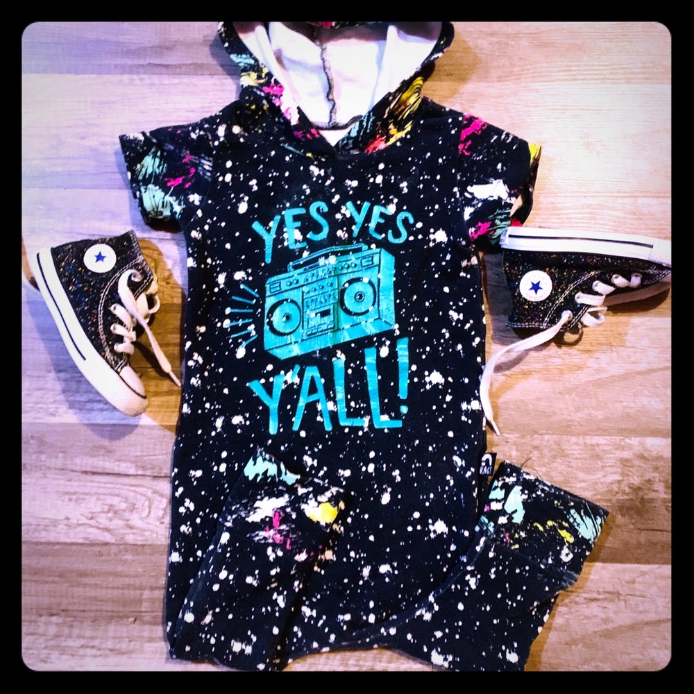 RAGS with matching Converse shoes